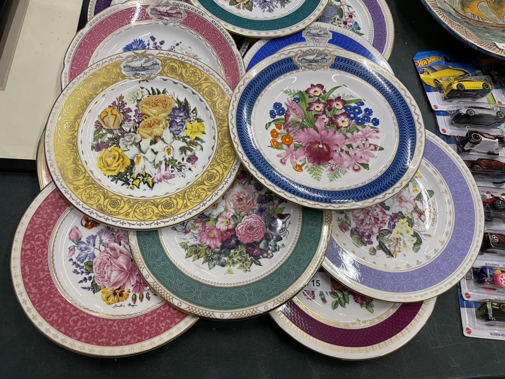 A SET OF SPODE ROYAL HORTICULTURE SOCIETY FLOWER SHOW CABINET/WALL PLATES - 15 IN TOTAL - Image 2 of 4