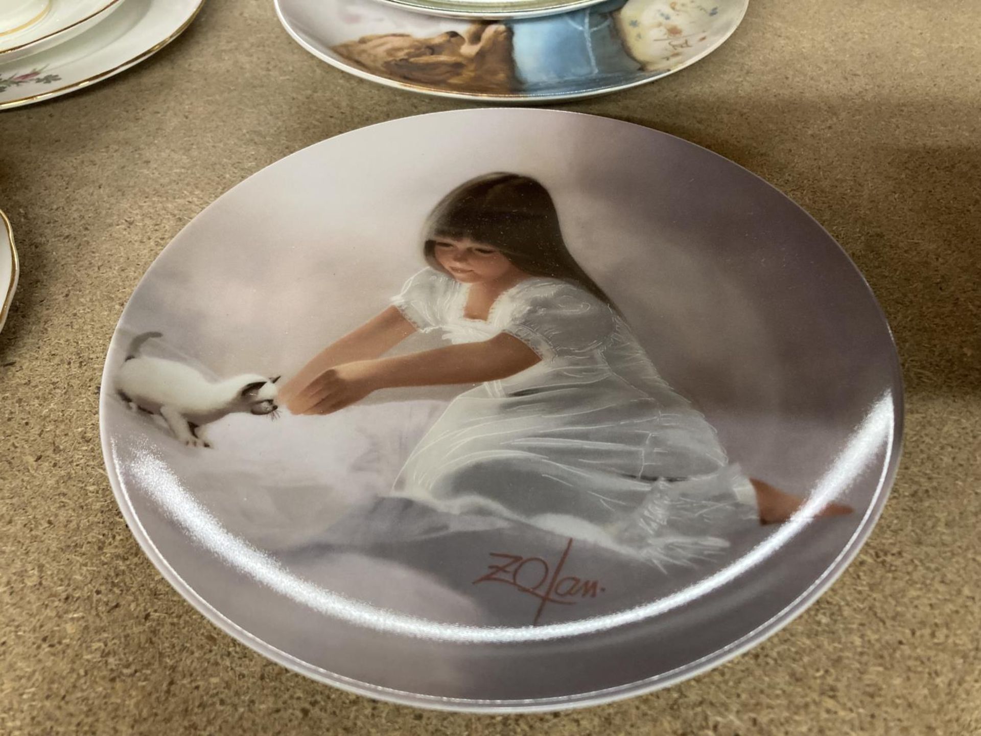 SIX CHILDREN AND PET RELATED CABINET PLATES - Image 3 of 4