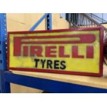 A PIRELLI ILLUMINATED LIGHT BOX SIGN 65CM X 28CM X 10CM