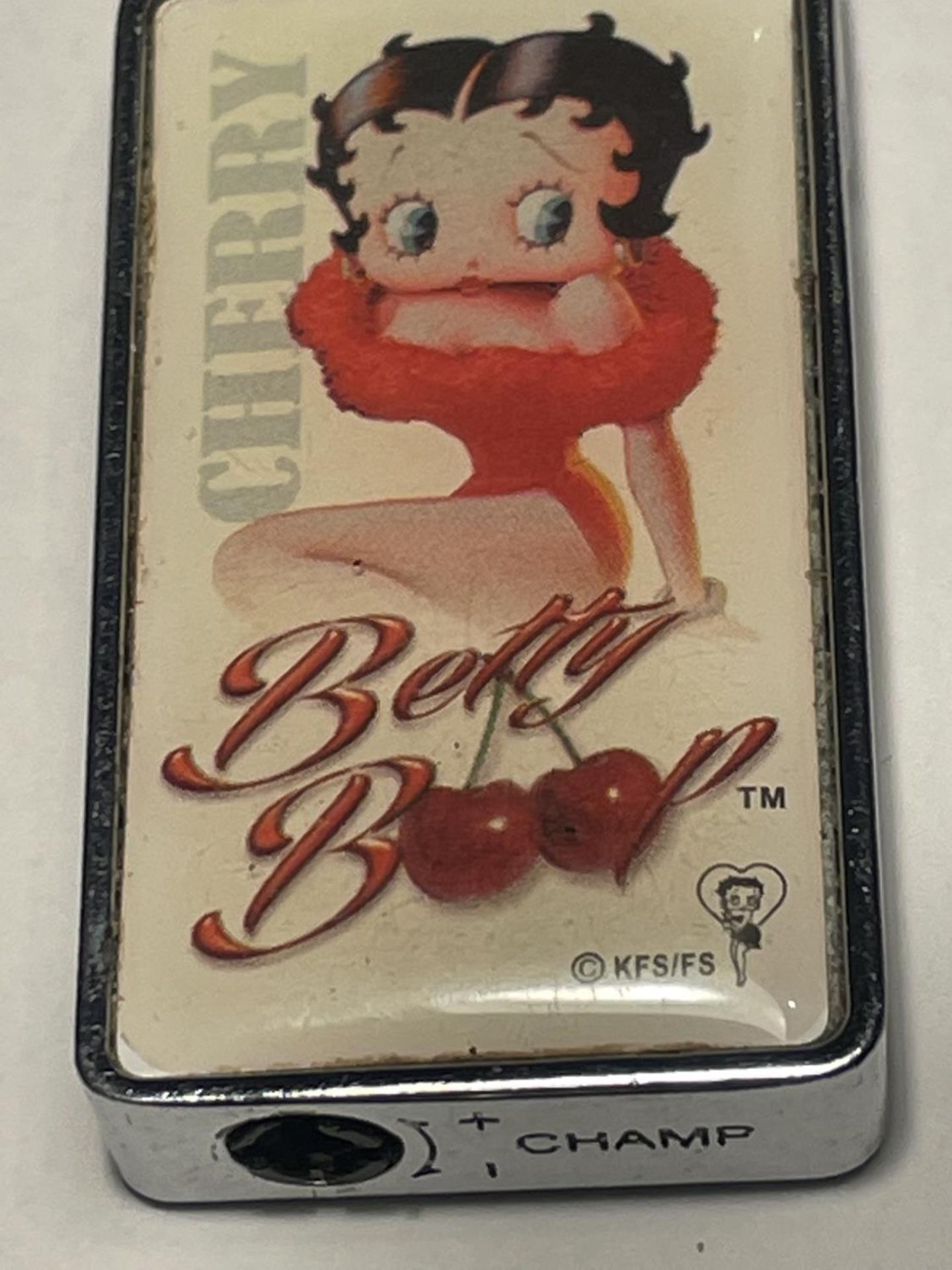 FOUR VARIOUS VINTAGE CIGARETTE LIGHTERS ONE BETTY BOO - Image 2 of 3