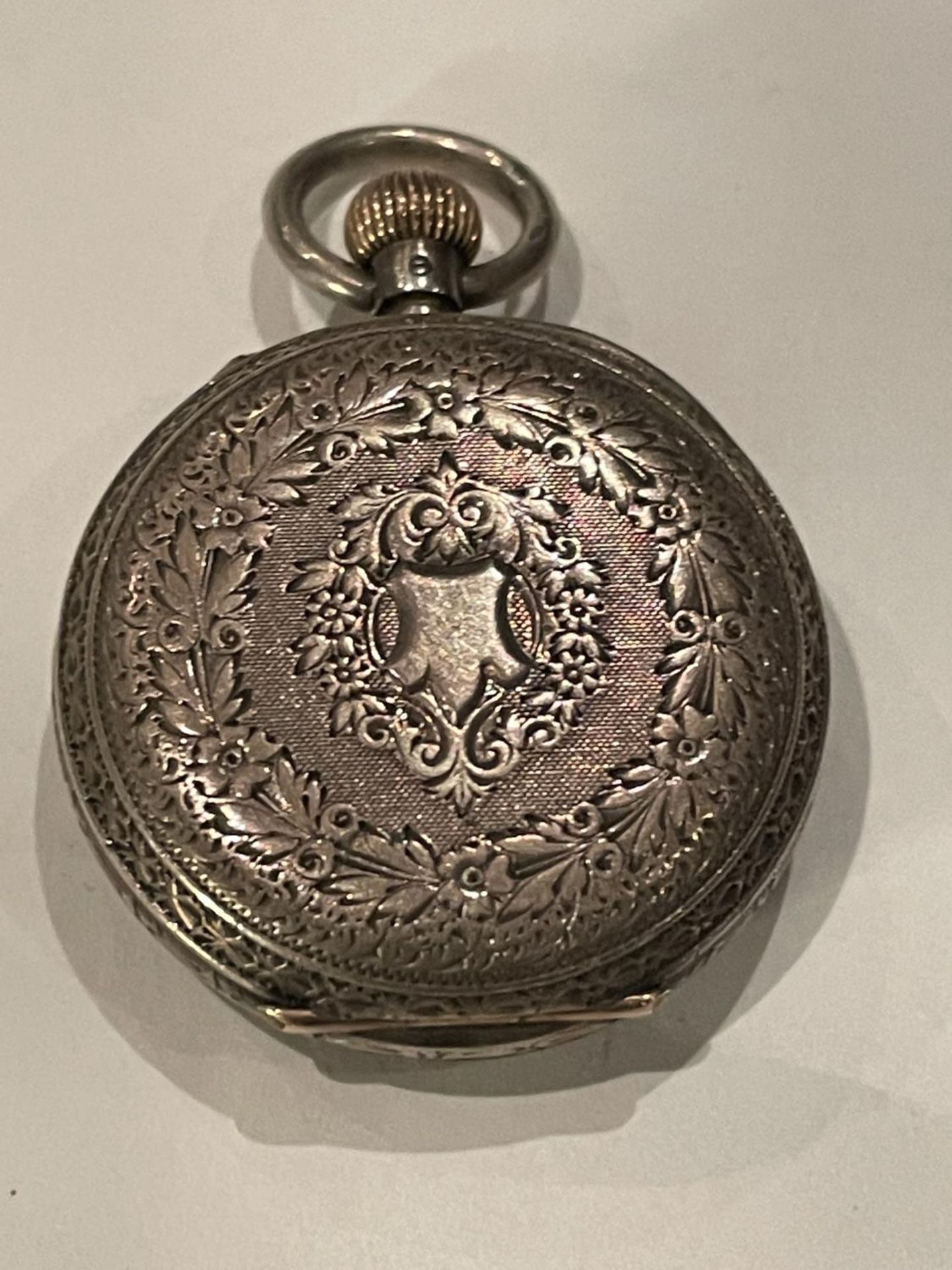 A MARKED 935 SILVER POCKET WATCH - Image 2 of 3