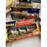 TWO BOXED DINKY TOYS TO INCLUDE A LONDON SCENE SOUVENIER SET AND A CINDERELLAS COACH