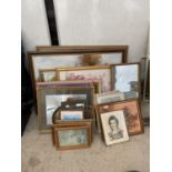 A LARGE ASSORTMENT OF FRAMED PRINTS AND PICTURES