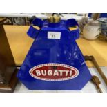 A METAL 'BUGATTI' PETROL CAN