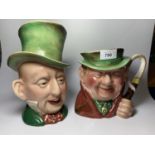 TWO BESWICK TOBY JUGS