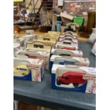 A COLLECTION OF LLEDO BOXED DIE-CAST VEHICLES OF VINTAGE ADVERTISING VANS