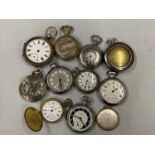 A MIXED GROUP OF MODERN AND VINTAGE POCKET WATCHES