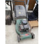 A QUADTRAK 45 SELF PROPELLED PETROL LAWN MOWER WITH GRASS BOX