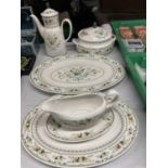 A QUANTITY OF ROYAL DOULTON 'PROVENCAL' TO INCLUDE SERVING PLATES, LIDDED TUREEN, COFFEE POT,