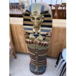 A MODERN STORAGE CABINET IN THE FORM OF AN EGYPTIAN MUMMY, 48" HIGH