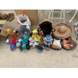 AN ASSORTMENT OF CHILDRENS ITEMS TO INCLUDE GUITARS, TEDDY BEARS AND TOYS ETC