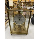 A 1950/1960'S 'KUNDO' BRASS ANNIVERSARY CLOCK