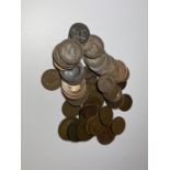 A LARGE QUANTITY OF COPPER COINS