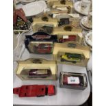 A COLLECTION OF LLEDO DIE-CAST VINTAGE STYLE ADVERTISING VANS PLUS A MINI CLASSIC KEYRING - ALL