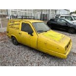 A 1983 THREE WHEELD RELIANT ROBIN 'TROTTERS INDEPENDANT TRADES' VAN WITH KEY AND V5 DOCUMENT,