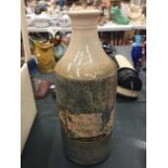 A LARGE STONEWARE BOTTLE HEIGHT 28CM