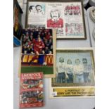 A QUANTITY OF SIGNED MEMORABILIA TO INCLUDE A SIGNED GERRY AND A PACEMAKERS, A SIGNED PHOTO OF