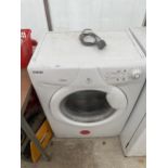 A WHITE HOOVER 6KG WASHING MACHINE BELIEVED IN WORKING ORDER BUT NO WARRANTY