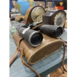 A PAIR OF VINTAGE LIEBERMAN AND GORTZ BINOCULARS IN A CASE