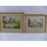 R.E. COOPER (BRITISH, 20TH CENTURY) COLLECTION OF FIVE WATERCOLOURS OF NETHER ALDERLEY, CHESHIRE, TO