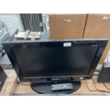 A SAMSUNG 22" TELEVISION WITH REMOTE CONTROL