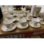 A QUANTITY OF QUEEN ELIZABETH 11 SILVER JUBILEE CHINA CUPS AND SAUCERS