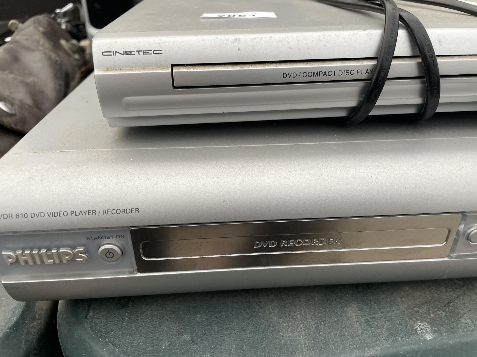 A PHILIPS DVD RECORDER AND A CINETEC DVD PLAYER - Image 2 of 2