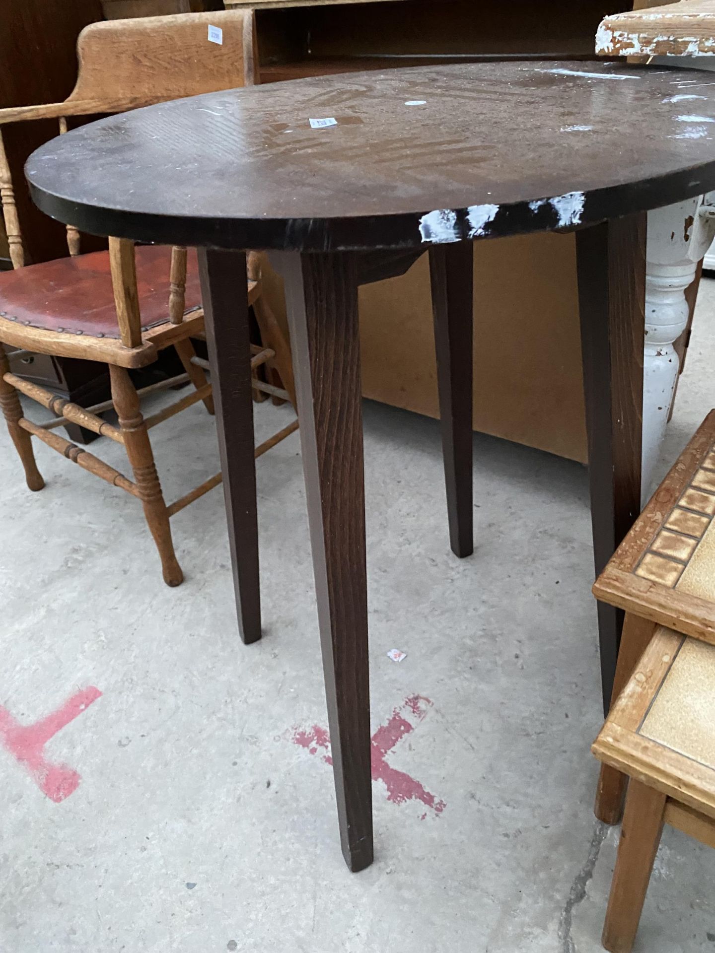 A PUB TABLE AND NEST OF TWO TABLES - Image 3 of 3