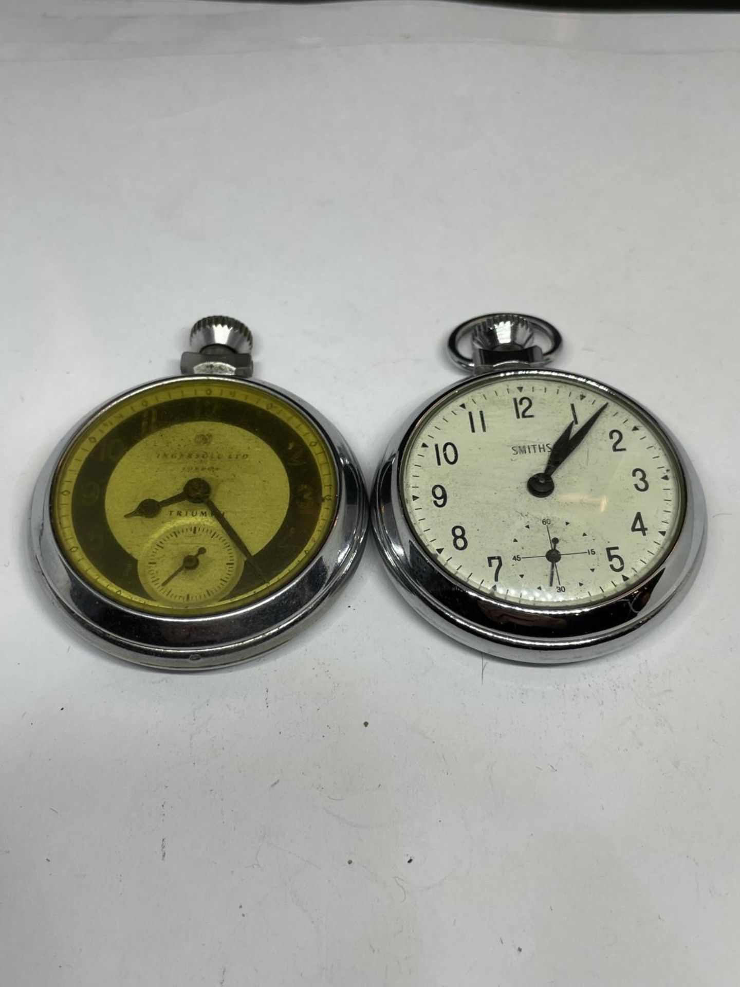 TWO POCKET WATCHES TO INCLUDE A SMITHS AND AN INGERSOLL LTD