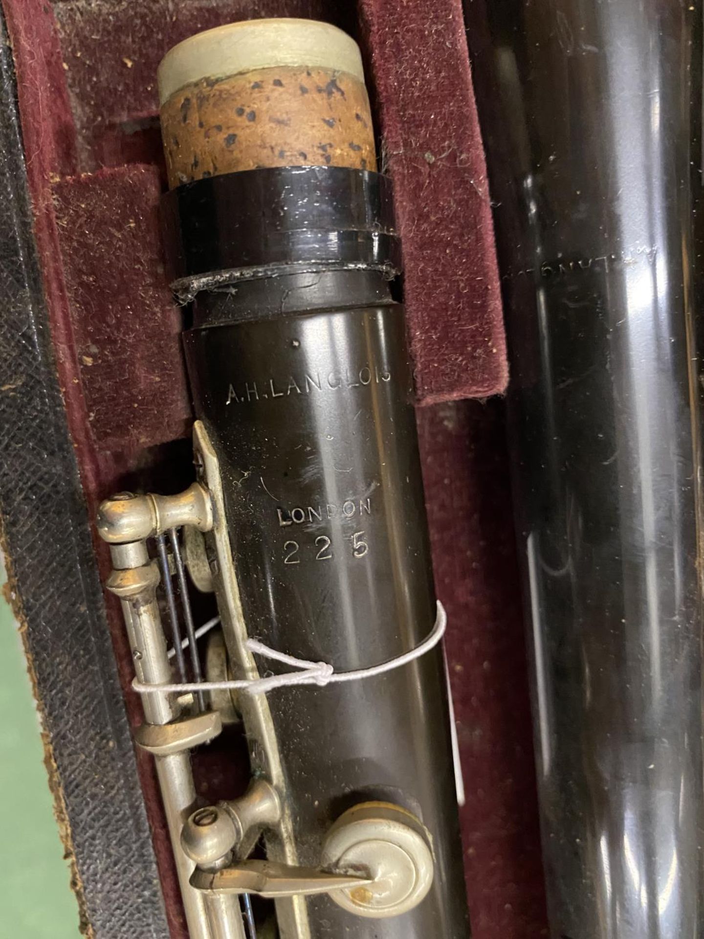 A VINTAGE CASED A.H LANGLOIS, LONDON CLARINET - Image 2 of 2