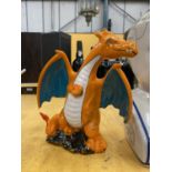 AN ANITA HARRIS POTTERY LIMITED EDITION MODEL OF A CHARIZARD DRAGON, NUMBERED 5/5