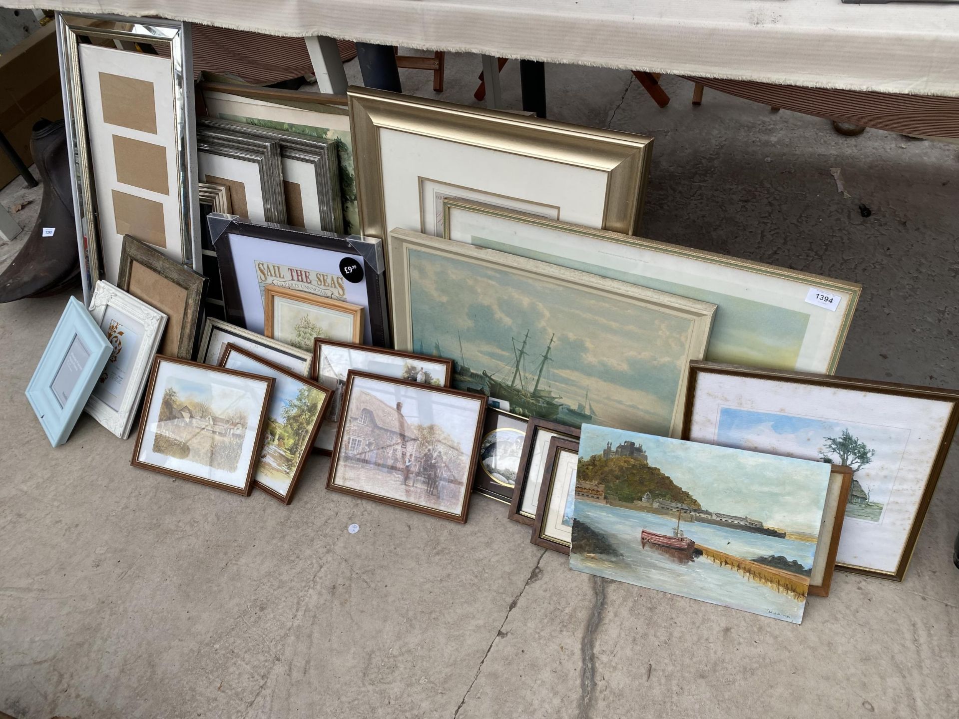 A LARGE ASSORTMENT OF FRAMED PRINTS AND PICTURES