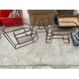 THREE WROUGHT IRON LETTERS "BAR" (HEIGHT 45CM)