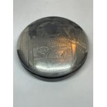A MARKED SILVER COMPACT