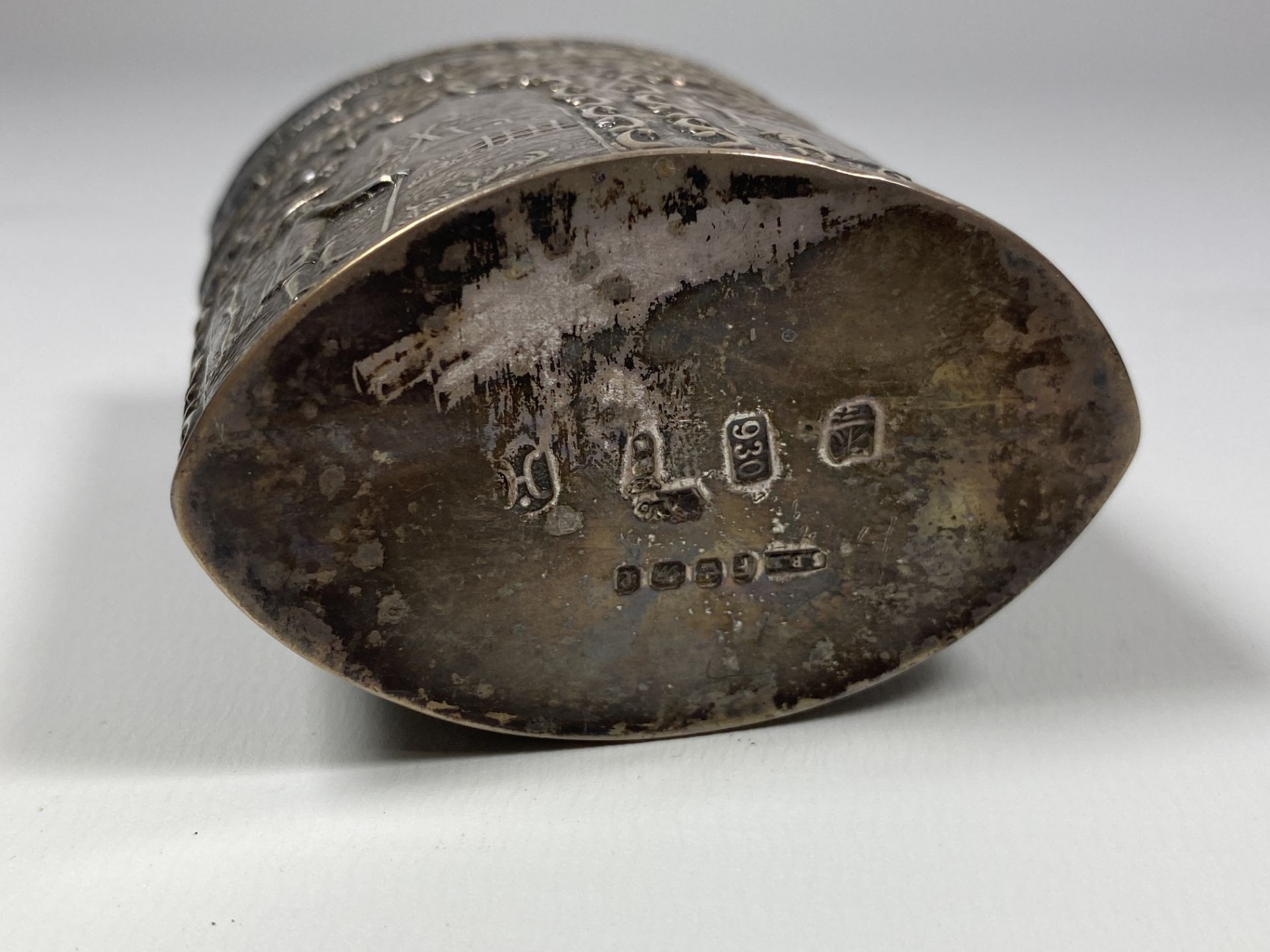 AN IMPORTED .930 SILVER BURNER, POSSIBLY DUTCH ORIGIN, IMPORT MARKS FOR SAMUEL BOYCE LANDECK, - Image 3 of 6