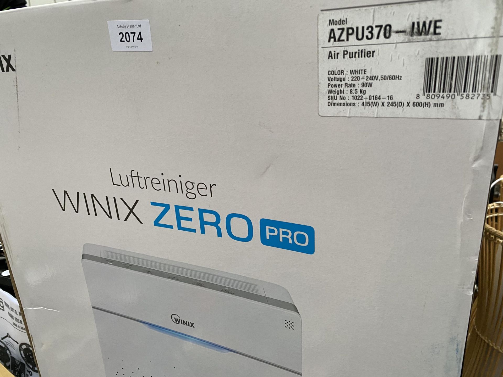 A BOXED WINIX ZERO PRO AIR PURIFIER - Image 2 of 3