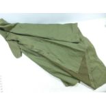 TWO OLIVE GREEN WATERPROOF PONCHOS SUITABLE FOR SHOOTING AND FISHING AND THREE COATS (5)
