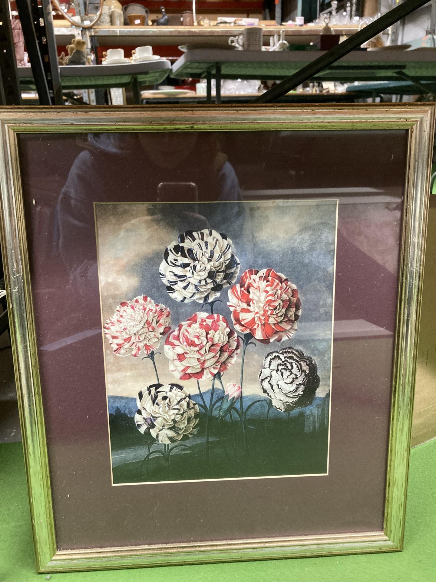 FIVE FLORAL PRINTS IN GILT FRAMES 37.5CM X 44CM - Image 3 of 5