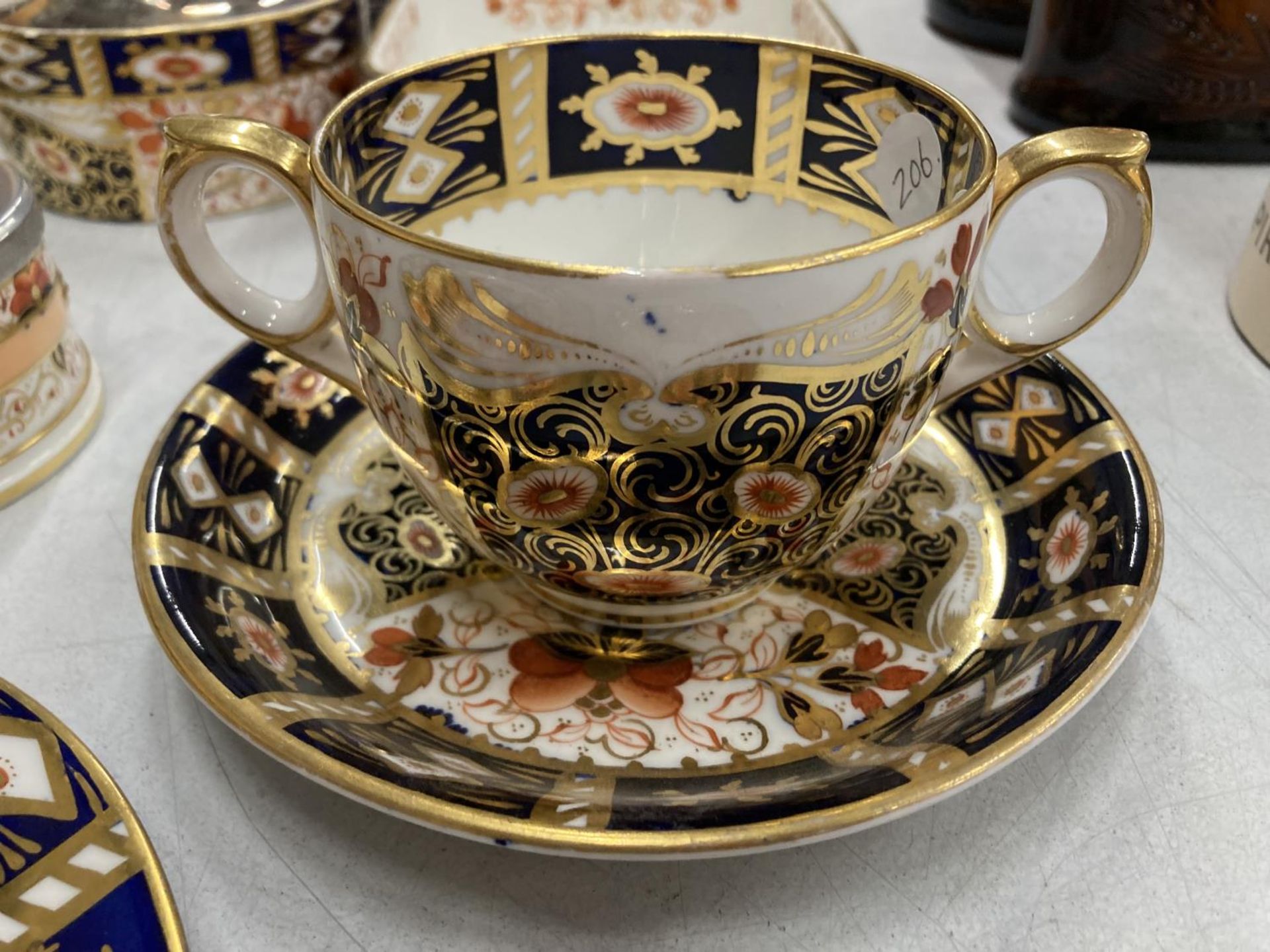 NINE PIECES OF DAVENPORT 'IMARI' PATTERN TO INCLUDE A SMALL COFFEE POT, CUP AND SAUCER, PLATES, - Image 2 of 4