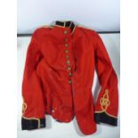 A GEORGE V ROYAL ENGINEERS RED TUNIC AND BUTTONS A/F