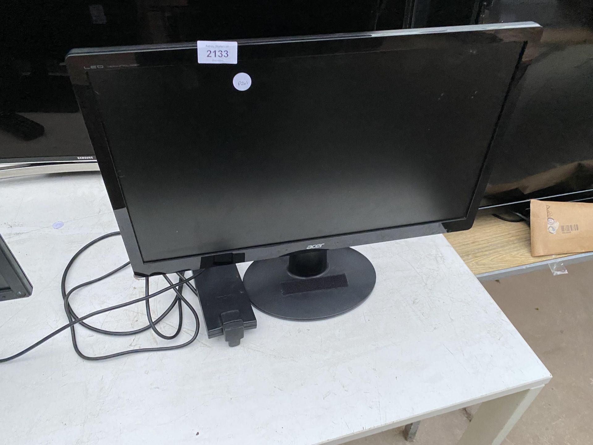 AN ACER 22" COMPUTER MONITOR