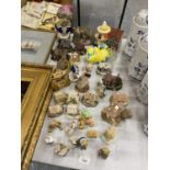 A LARGE AMOUNT OF SMALL MODEL BUILDINGS TO INCLUDE LILLIPUT LANE AND OTHERS, MINIATURE TEDDY