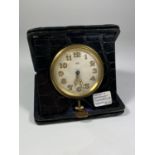 A CASED SOLUS 8 DAY SWISS MADE TRAVEL CLOCK