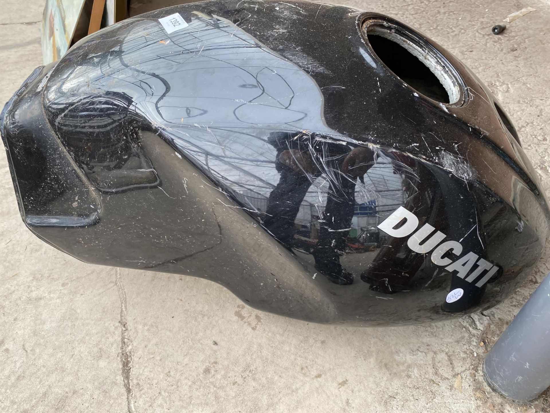 A DUCATI MOTORBIKE FUEL TANK