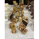 A COLLECTION OF CERAMIC TEDDIES