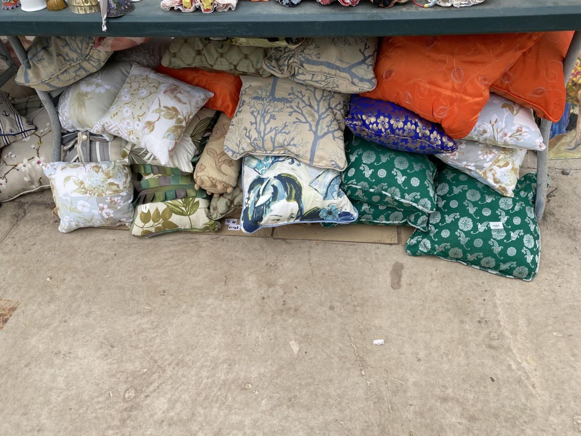 A LARGE QUANTITY OF PLUSH SCATTER CUSHIONS