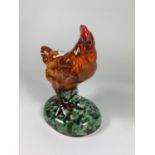 AN ANITA HARRIS POTTERY HEN MODEL