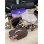 AN ASSORTMENT OF CARRY CASES AND SUITCASES ETC