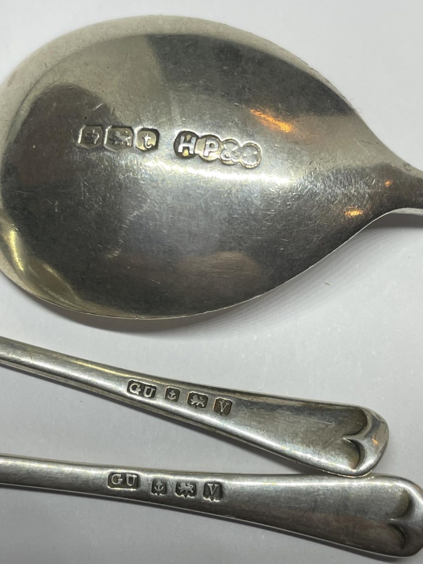 THREE MARKED SILVER SPOONS - Image 2 of 2