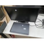 A DELL LAPTOP AND A DELL COMPUTER MONITOR